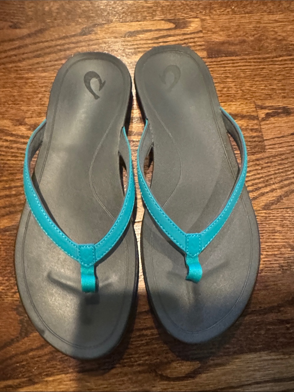 Olukai Sandals Women Ho'opio Flip Flops in Blue Crush Size Size 40 EU